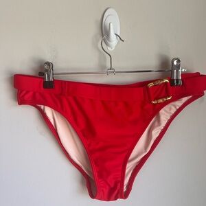 Shoshanna red belted bikini bottom NWT